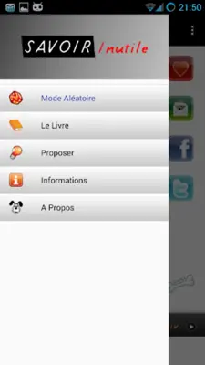 Savoir Inutile Lite android App screenshot 0